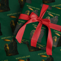 Resist Frog Political Poste Wrapping Paper Roll Free Portland Vintage Protest Graphic - Wonder Print Shop