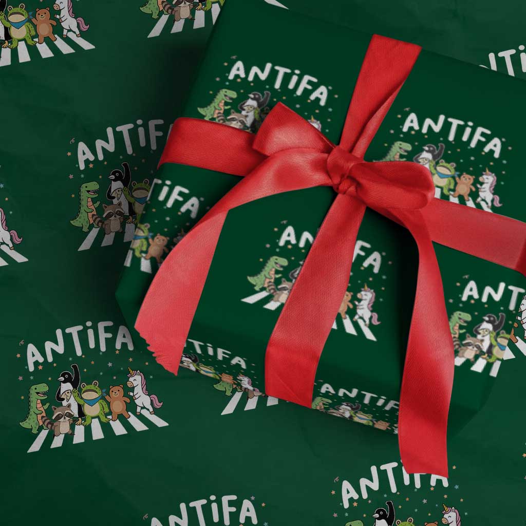 Resist Frog Protest Wrapping Paper Roll Antifa Inflatable Costume Portland Frog Political Satire - Wonder Print Shop
