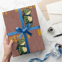 Resist Frog Protest Wrapping Paper Roll Free Portland Political Satire - Wonder Print Shop