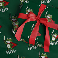 Resist Frog With Sword Wrapping Paper Roll No Kings Portland Protest Saves America - Wonder Print Shop