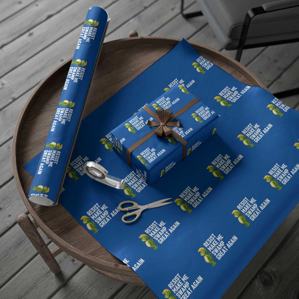Resist Frog Wrapping Paper Roll Funny Polittical 2025 Meme - Wonder Print Shop