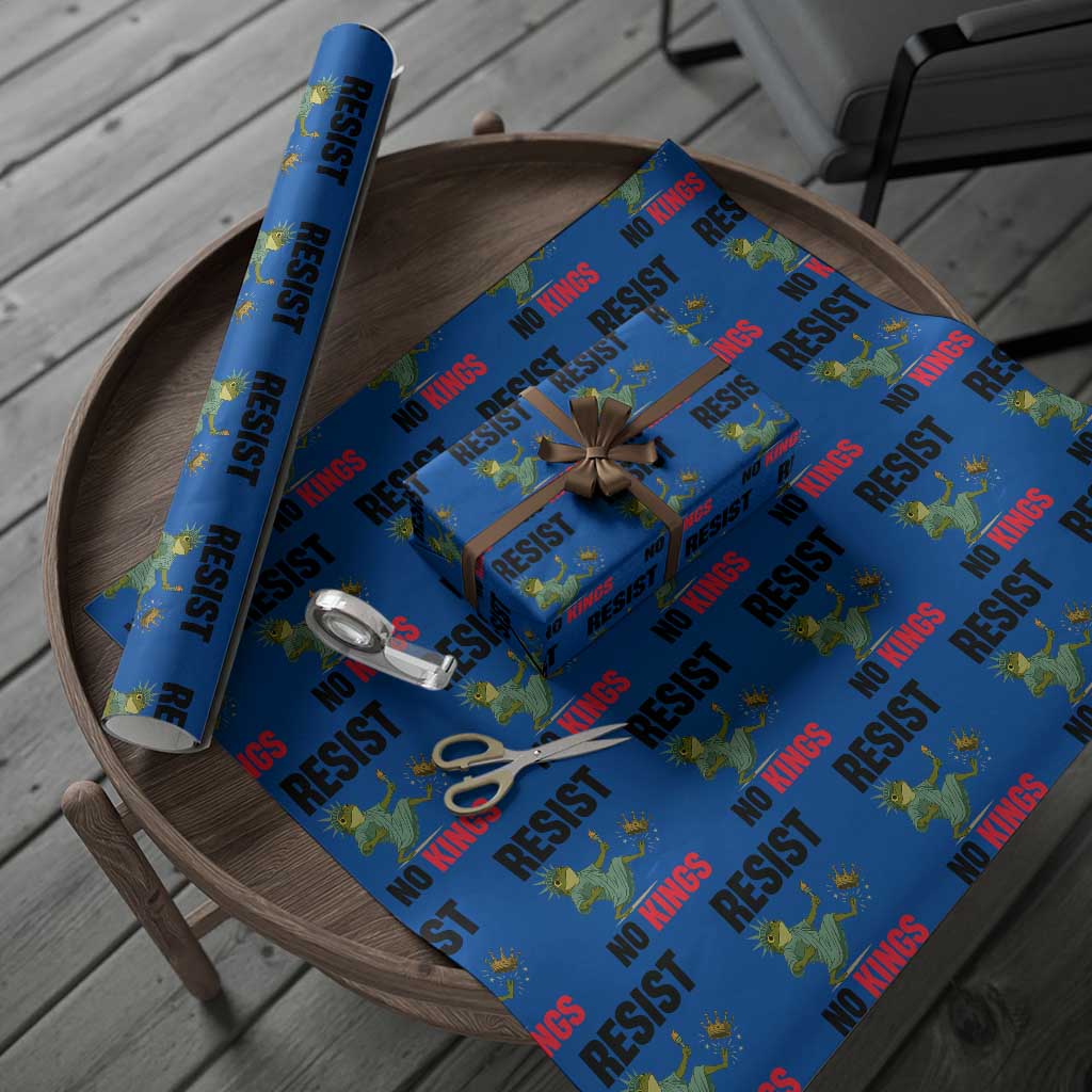 Resist Frog Wrapping Paper Roll No Kings In America Political 2025 - Wonder Print Shop