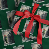 Resist Frog Xmas Wrapping Paper Roll Funny Portland Protest ICE Activist Meme - Wonder Print Shop