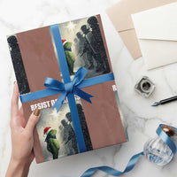 Resist Frog Xmas Wrapping Paper Roll Funny Portland Protest ICE Activist Meme - Wonder Print Shop