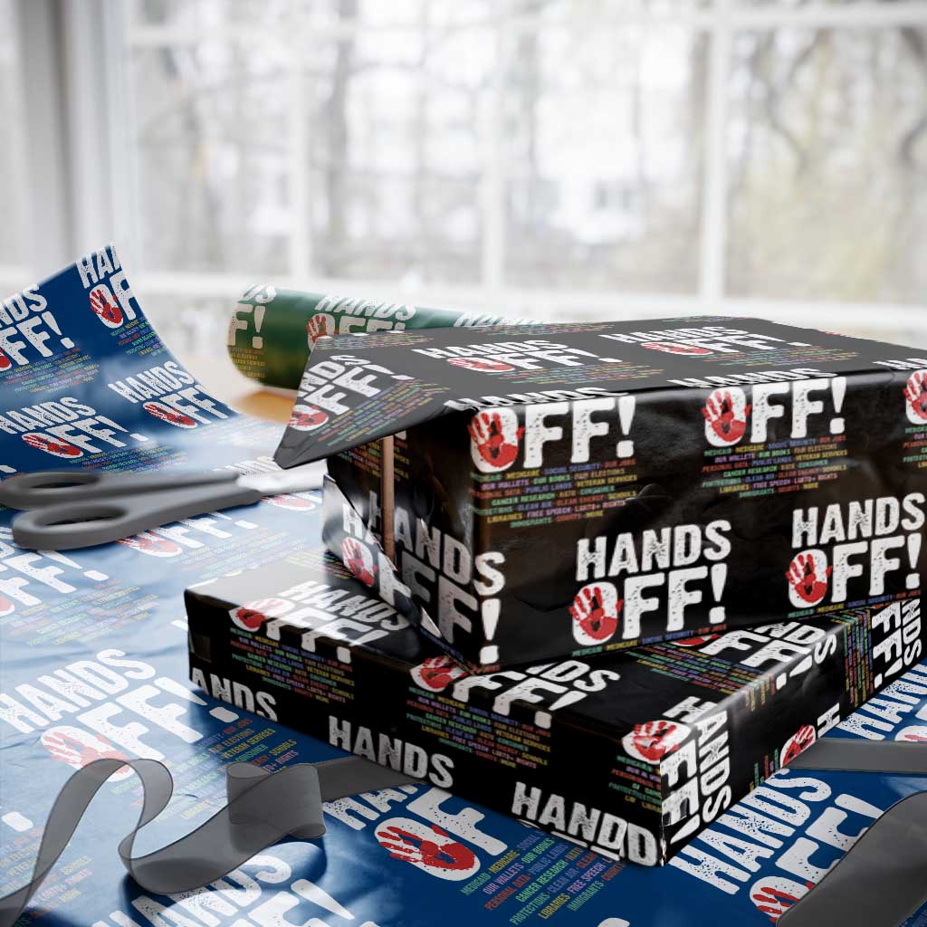 Resist Hands Off Wrapping Paper Roll Protect USA American We The People - Wonder Print Shop
