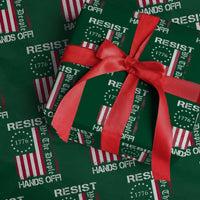 Resist Hands Off Wrapping Paper Roll Vintage American Betsy Ross Flag We The People - Wonder Print Shop