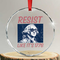 Resist Like its 1776 Crystal Glass Ornament America 4th of July 250 Years Freedom
