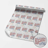 Resist Like Its 1776 Wrapping Paper Roll Vintage Distressed Patriotic Political Satire Graphic