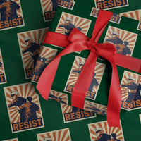 Resist Marine Veteran Political Protest Wrapping Paper Roll America First Anti War