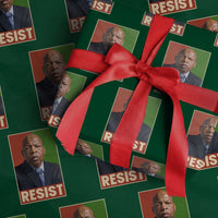 Resist Protest Civil Rights Wrapping Paper Roll John Lewis Black History