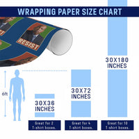 Resist Protest Civil Rights Wrapping Paper Roll John Lewis Black History