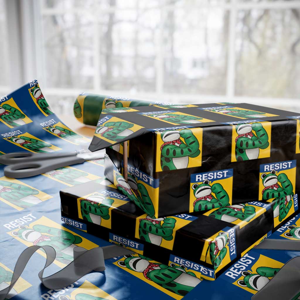 Resist Rosie Frog Wrapping Paper Roll Protest Parody Feminist Retro Poster - Wonder Print Shop