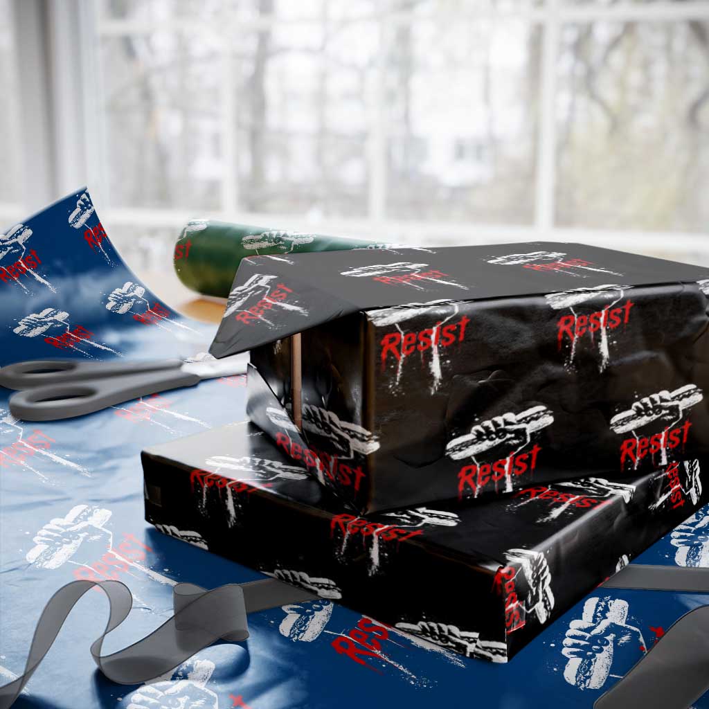 Resist with Sandwich Power Wrapping Paper Roll Funny Food Rebellion Political Satire - Wonder Print Shop