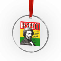 Respect Frederick Douglass Crystal Glass Ornament It Is Easier To Build Strong Children Empowerment TS02
