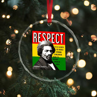 Respect Frederick Douglass Crystal Glass Ornament It Is Easier To Build Strong Children Empowerment TS02