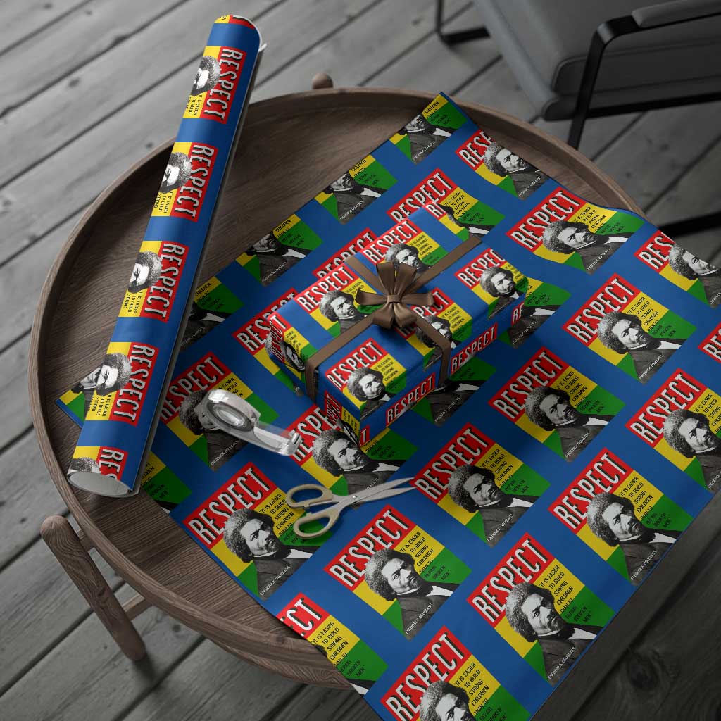 Respect Frederick Douglass Wrapping Paper Roll It Is Easier To Build Strong Children Empowerment - Wonder Print Shop