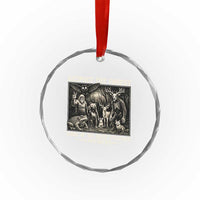 Respect The Forest My Best Friends Live Here Crystal Glass Ornament Cryptid Forest Lover