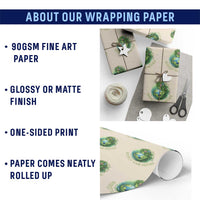 Respect Your Mother Wrapping Paper Roll Earth Mother Hugging Planet