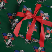 Respekte Drapo A 1804 Haitian Independence Day Wrapping Paper Roll Proud Haitian Woman Flag Heritage