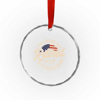 Retired 2026 Crystal Glass Ornament Funny Retirement US Flag Retired Not My Problems Anymore