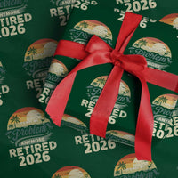 Retired 2026 Wrapping Paper Roll Vintage Retro Retirement Not My Problem Anymore