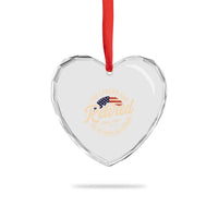 Retired 2026 Heart Crystal Glass Ornament Funny Retirement US Flag Retired Not My Problems Anymore