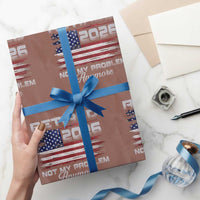 Retired 2026 Not My Problem Anymore Wrapping Paper Roll Funny Retirement 2026 Vintage American Flag - Wonder Print Shop