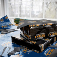 Retired Est 2026 Wrapping Paper Roll Funny University Of I'm Done Class Of 2025 - Wonder Print Shop