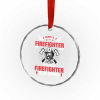 Retired Firefighter Crystal Glass Ornament Is An Honor Funny Retirement Gifts - Wonder Print Shop
