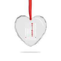 Retired Firefighter Heart Crystal Glass Ornament Goodbye Tension Hello Pension Fireman Retirement Gifts - Wonder Print Shop