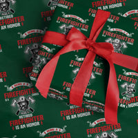 Retired Firefighter Wrapping Paper Roll Is An Honor Funny Retirement Gifts - Wonder Print Shop