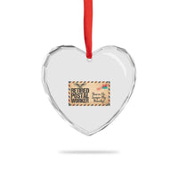 Retired Postal Worker Heart Crystal Glass Ornament No Longer My Priority Retirement Gifts - Wonder Print Shop
