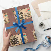 Retired Postal Worker Wrapping Paper Roll No Longer My Priority Retirement Gifts - Wonder Print Shop