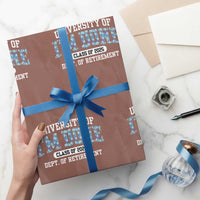 Retired Teacher 2025 Wrapping Paper Roll Funny Floral University Of I'm Done Class Of 2025 - Wonder Print Shop