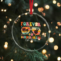 Retired Teacher Gift Crystal Glass Ornament Forever On Summer Break Retirement 2026