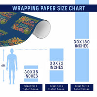 Retired Teacher Gift Wrapping Paper Roll Forever On Summer Break Retirement 2026 Vintage Flower Graphic