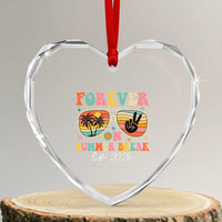 Retired Teacher Gift Heart Crystal Glass Ornament Forever On Summer Break Retirement 2026