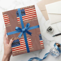 Retirement 2026 Wrapping Paper Roll Vintage Retired Not My Problem Anymore American Flag