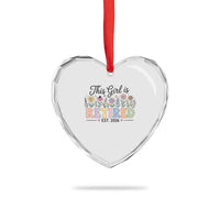 Retirement Gift For Her Heart Crystal Glass Ornament This Girl Is Retired 2026 Floral Grandma Mom Teacher Coworker