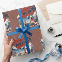 Retirement Gifts For Her Wrapping Paper Roll Retro Retired Free And Fabulous Beach Summer Vacation Vintage