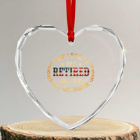 Retirement Gifts For Men 2026 Heart Crystal Glass Ornament The Legend Has Retired Retired Not My Problems Anymore US Flag