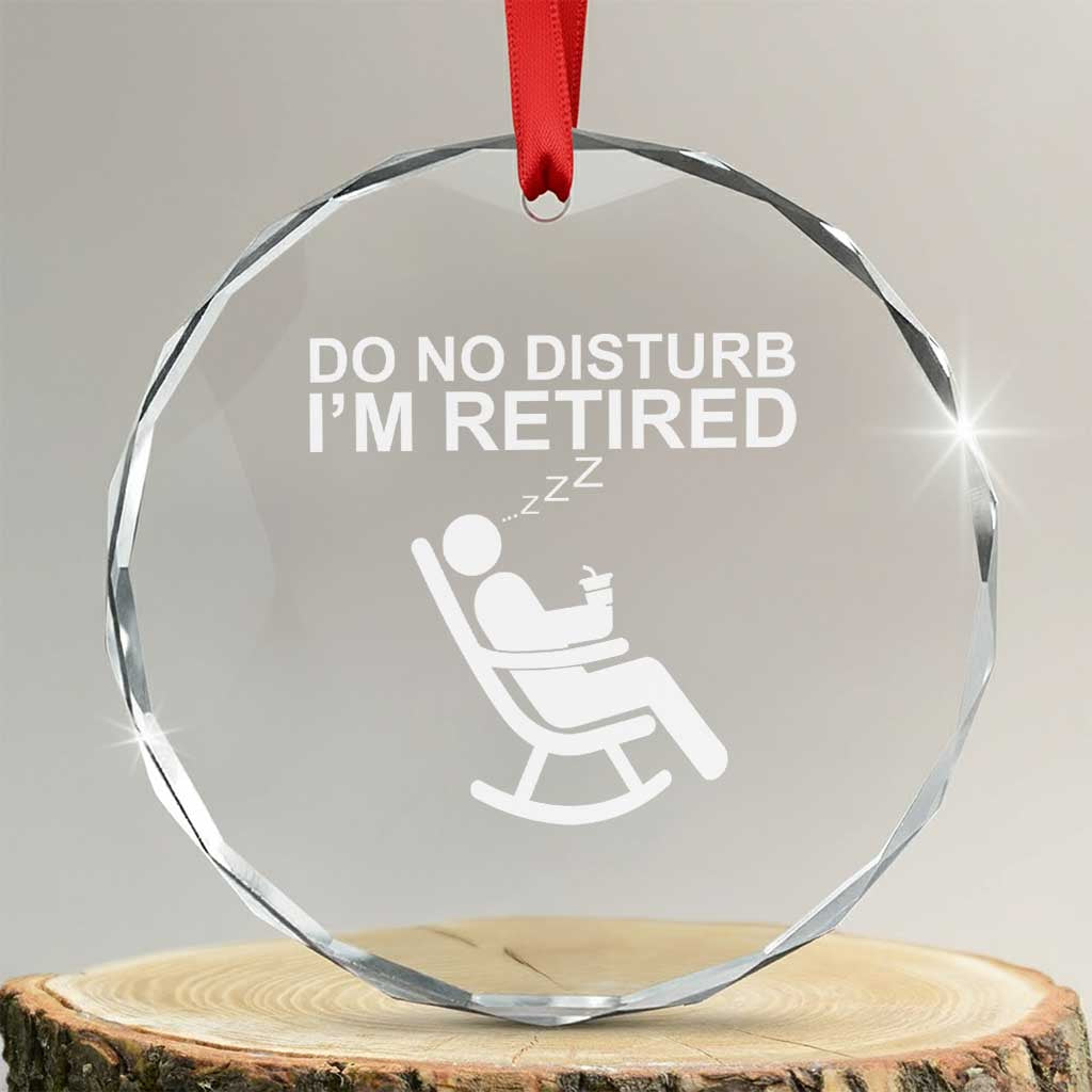 Retirement Gifts For Men Crystal Glass Ornament Do Not Disturb Im Retired