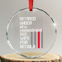 Retirement Gifts For Men Crystal Glass Ornament Retired Under New Management See Wife Retired Dad