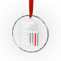 Retirement Gifts For Men Crystal Glass Ornament Retired Under New Management See Wife Retired Dad