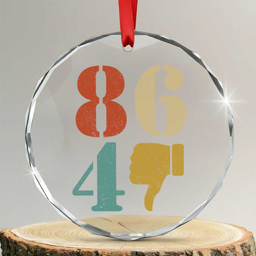 Retro 8647 Crystal Glass Ornament Classic Retro Vintage 80s Style - Wonder Print Shop