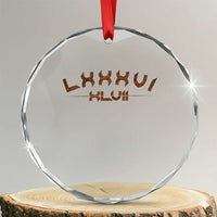 Retro 8647 Crystal Glass Ornament Roman Numerals LXXXVI XLVII 86 47 TS10