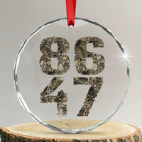 Retro 8647 Crystal Glass Ornament Vintage Camouflage Camo Skull - Wonder Print Shop