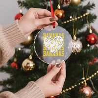 Retro Bananas Crystal Glass Ornament Vintage Baseball Heart Graphic Game Day Gifts