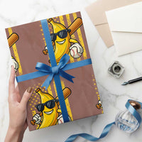 Retro Bananas Wrapping Paper Roll Vintage American Flag Banana Lover - Wonder Print Shop