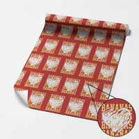 Retro Bananas Wrapping Paper Roll Vintage Baseball Heart Graphic Game Day Gifts
